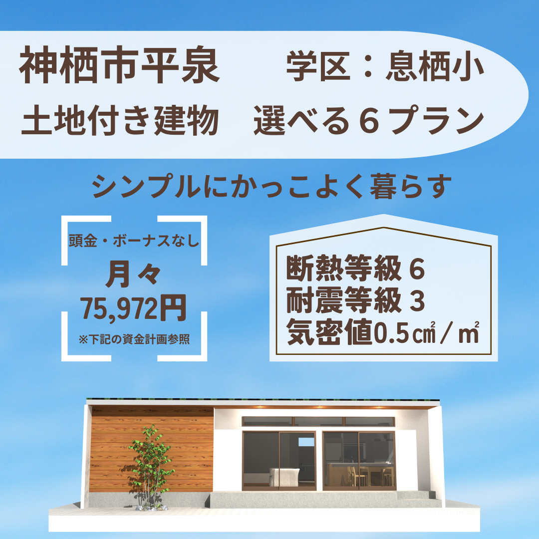 神栖市平泉地区 売建て情報！